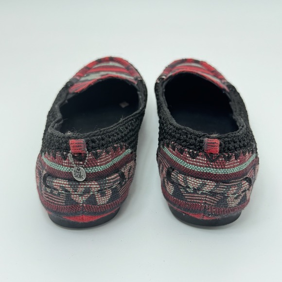The Sak Slip On Loafer Crochet Driving Moccasins Crochet Multicolor Aztec US 8.5 - Picture 3 of 9